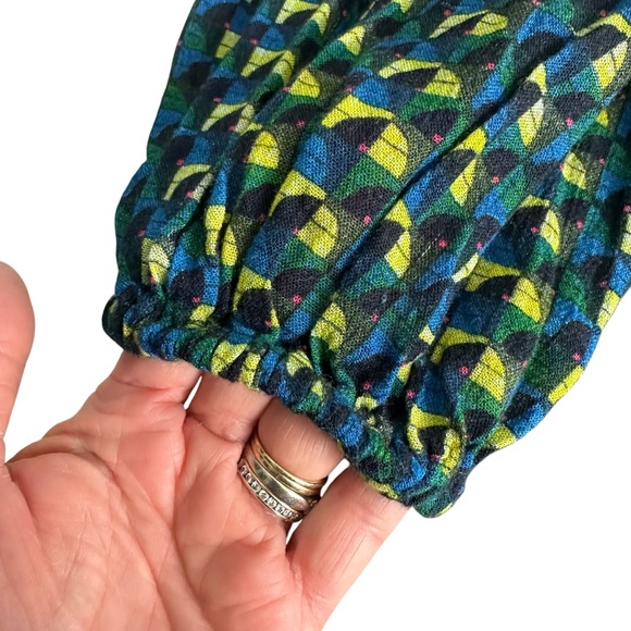 Anthropologie Bl^nk Romalie Printed Wrap Dress Size M - Picture 9 of 16